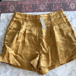 Jcrew Drapey Short in satin-faced linen